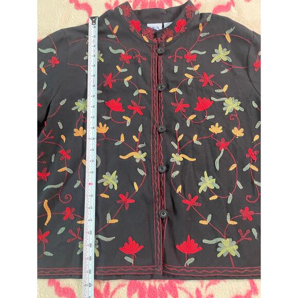vintage dead stock 100% cotton BFA Classics embroidered light jacket SZ PXL - Picture 8 of 8